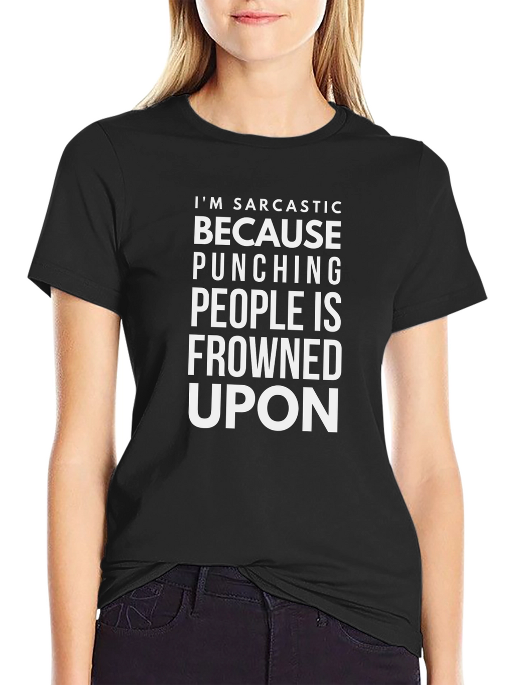 Sarcastic Punching People Graphic Tee