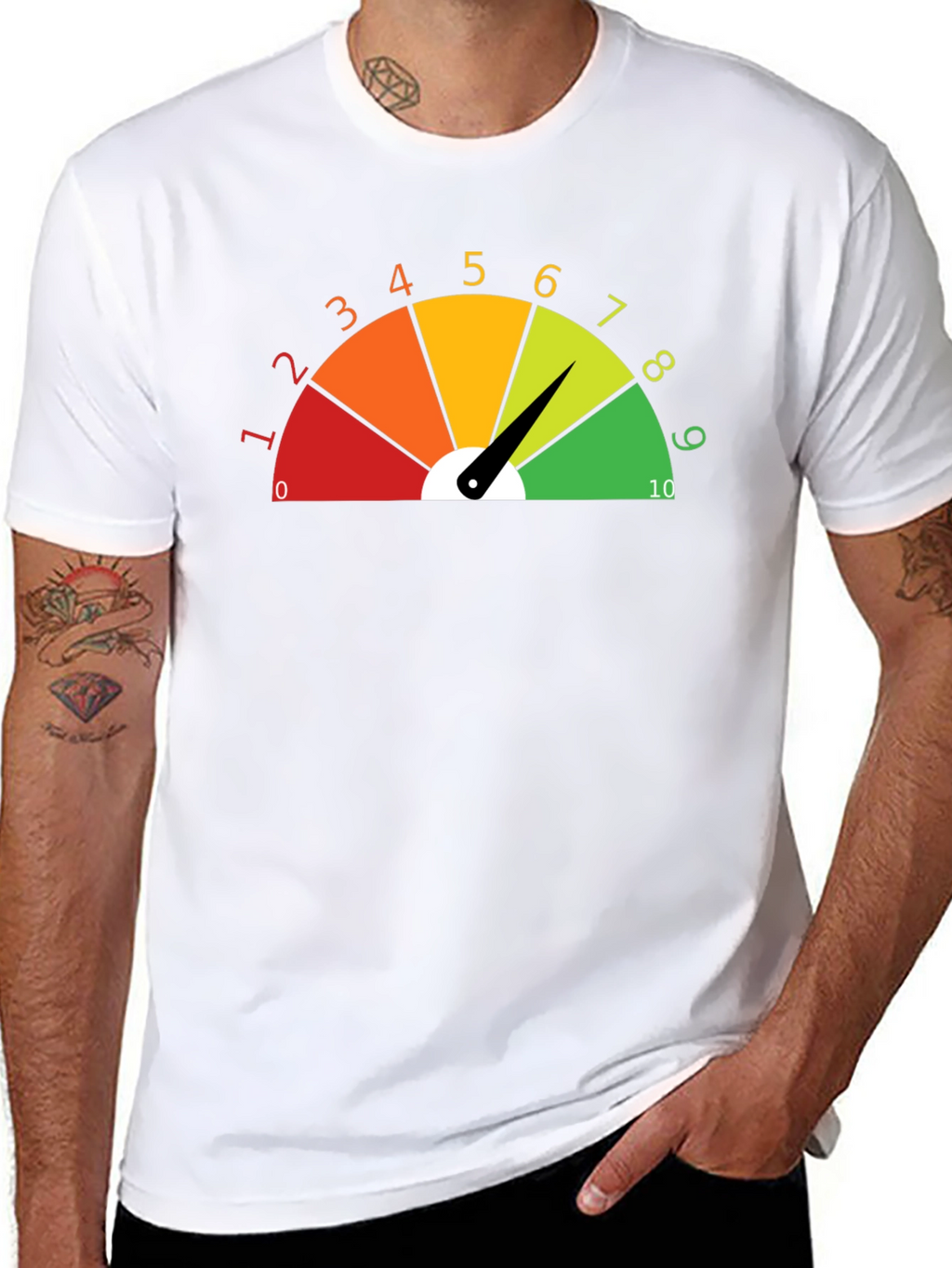 Rate Your Mood Black T-Shirt