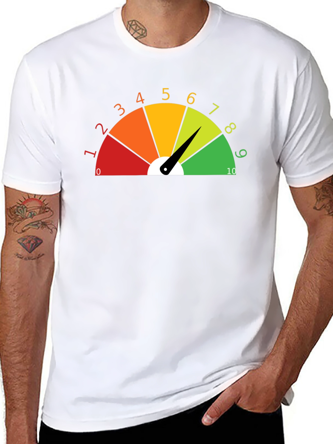 Rate Your Mood Black T-Shirt