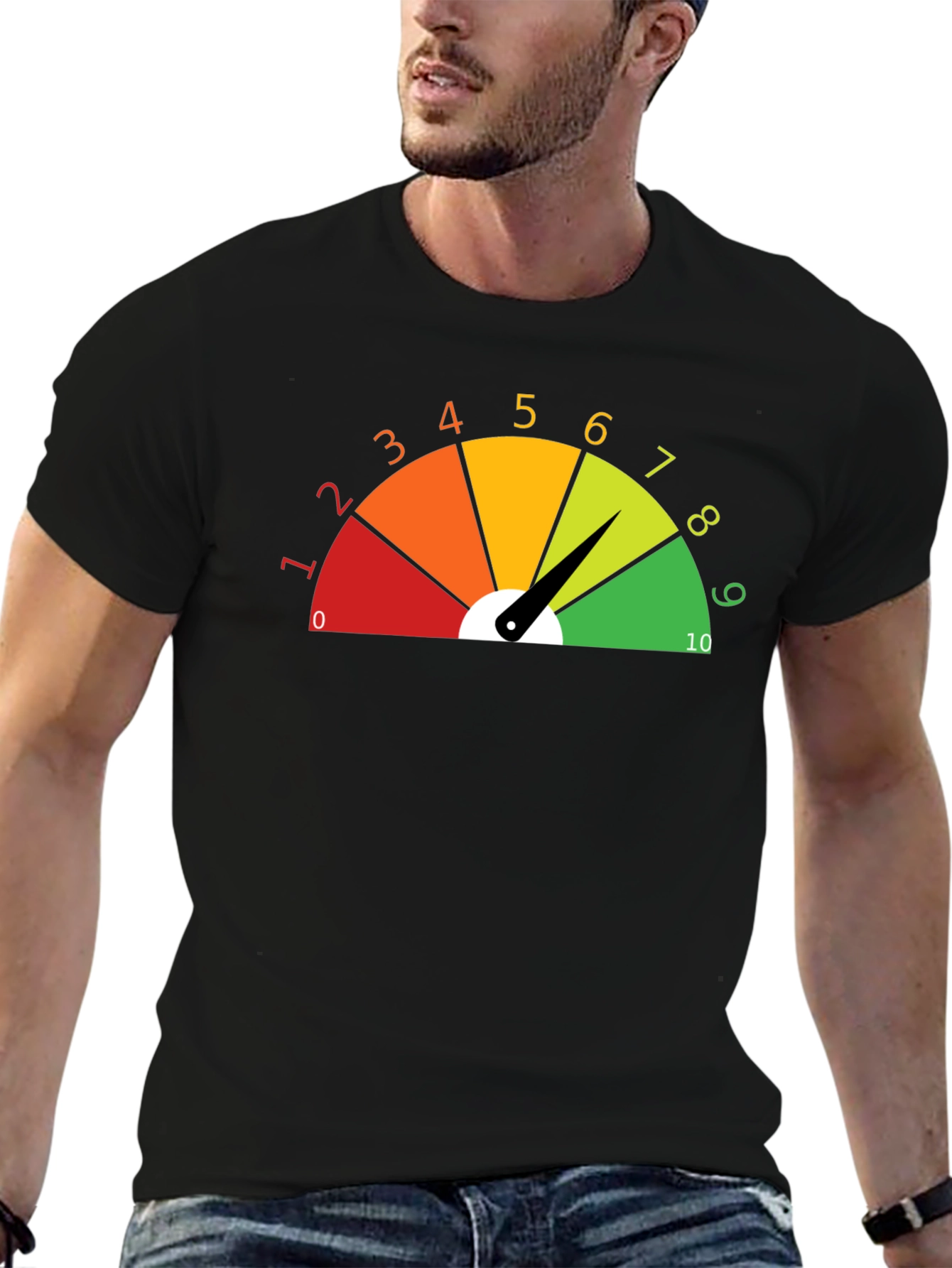 Rate Your Mood Black T-Shirt