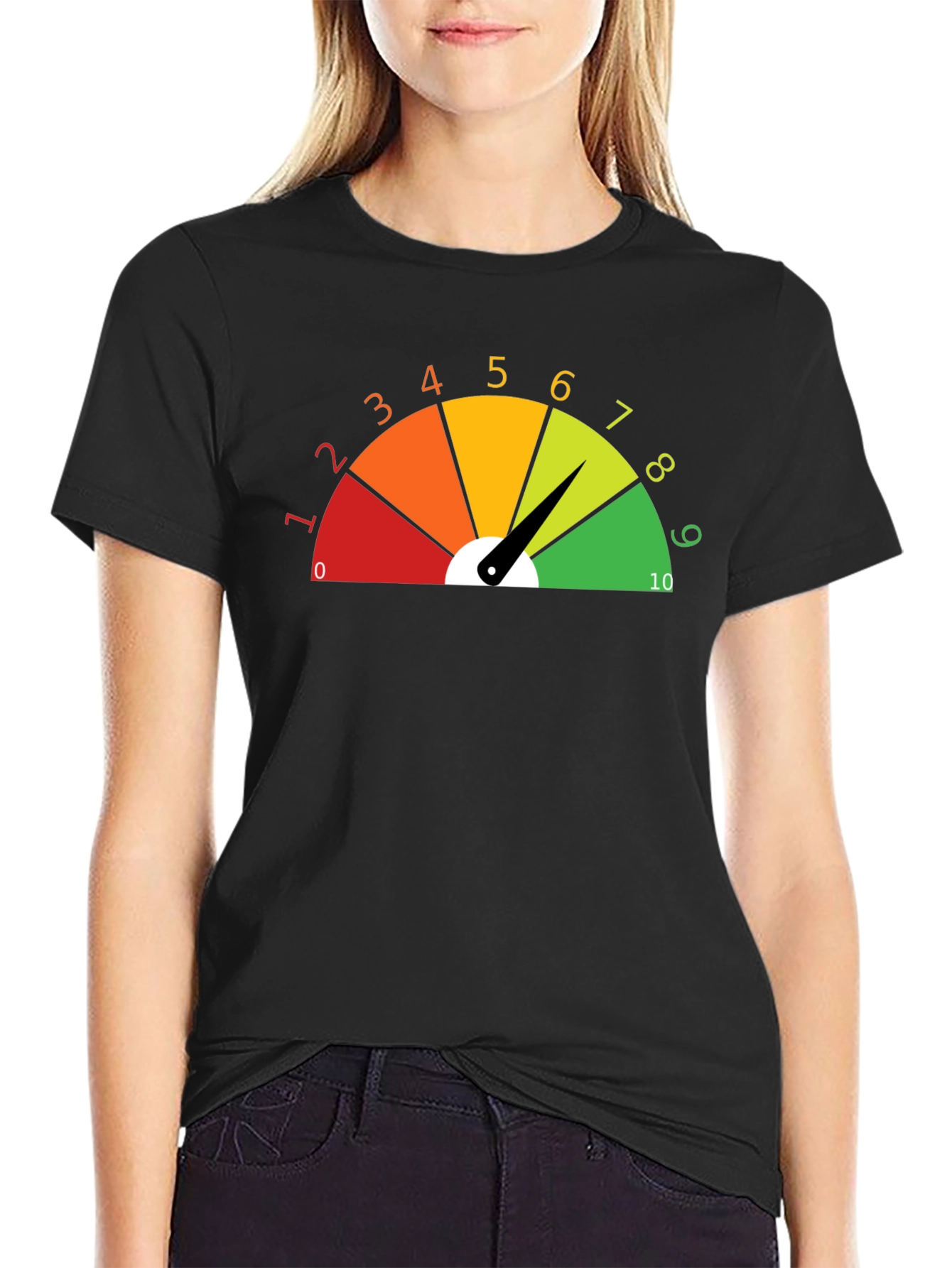 Rate Your Mood Black T-Shirt
