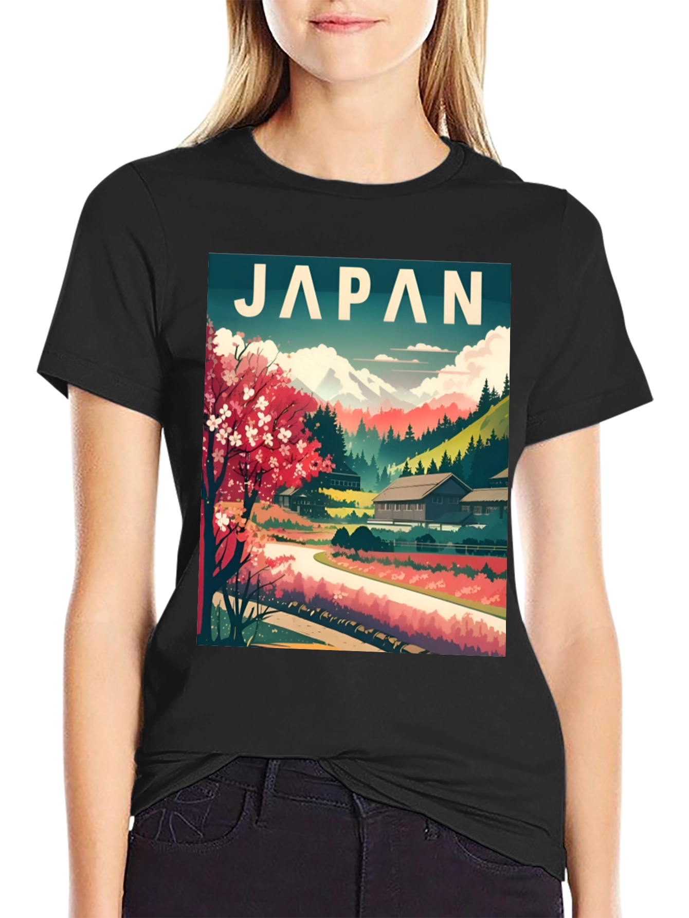 Japan Landscape T-Shirt - Stylish Travel Tee