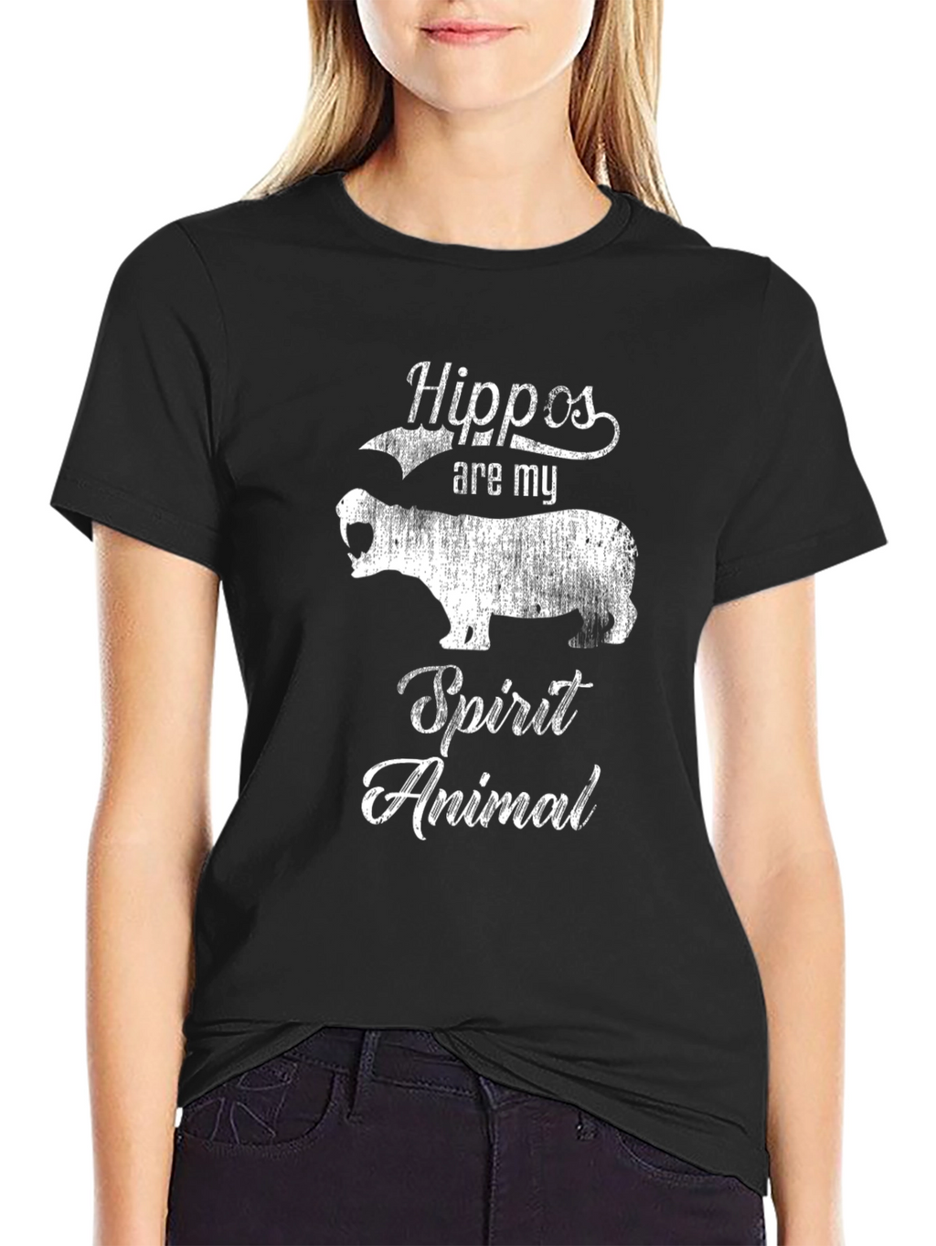 Hippo Spirit Animal Graphic Tee