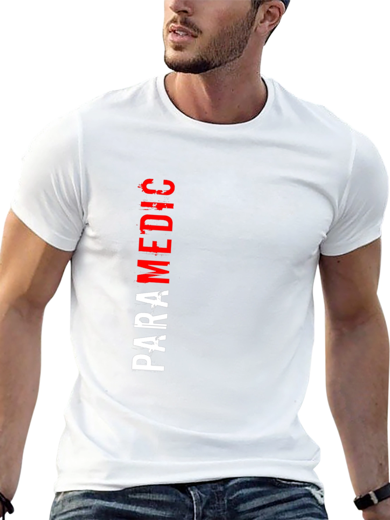 Paramedic Graphic T-Shirt - Black Crew Neck