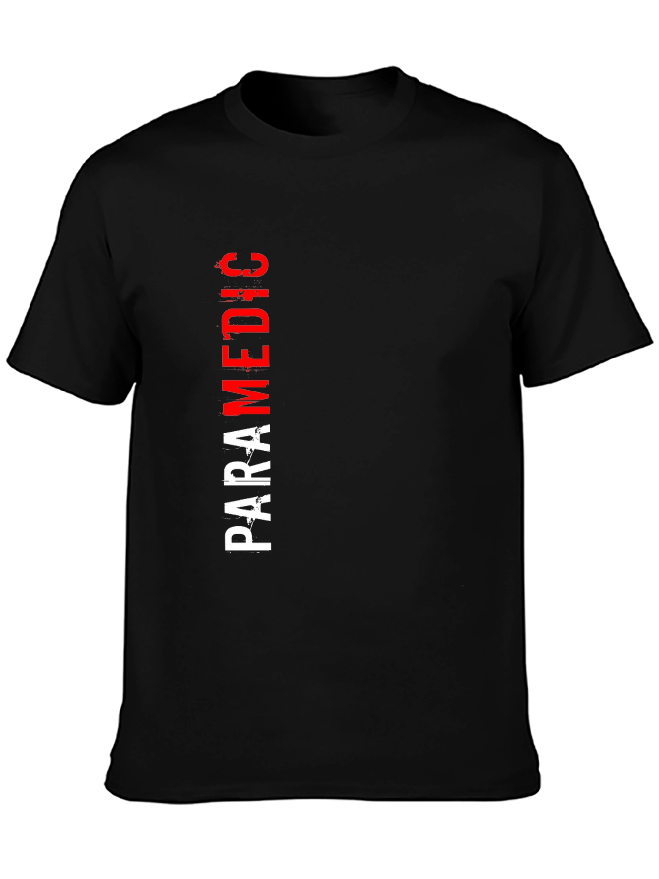 Paramedic Graphic T-Shirt - Black Crew Neck