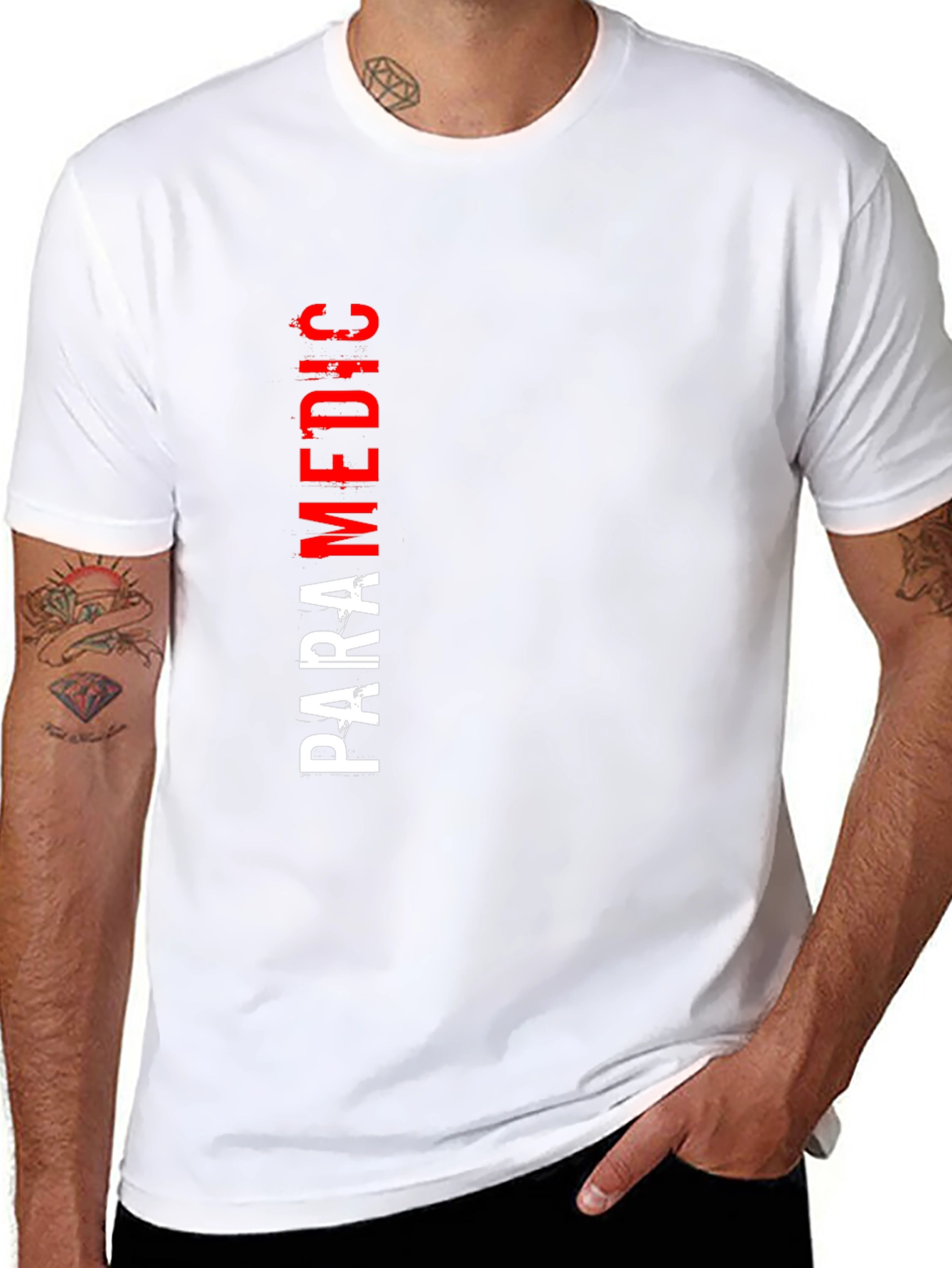 Paramedic Graphic T-Shirt - Black Crew Neck
