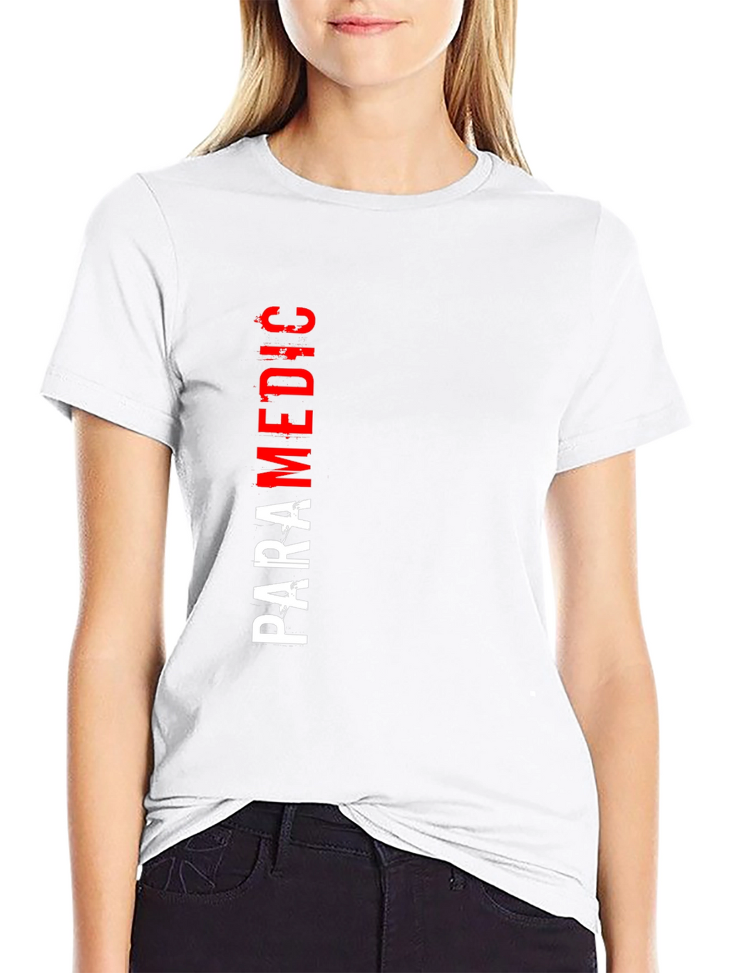 Paramedic Graphic T-Shirt - Black Crew Neck