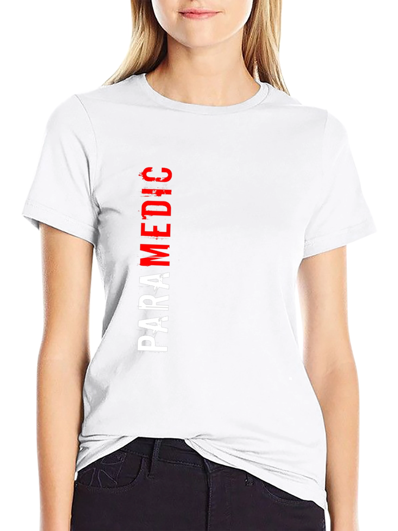 Paramedic Graphic T-Shirt - Black Crew Neck