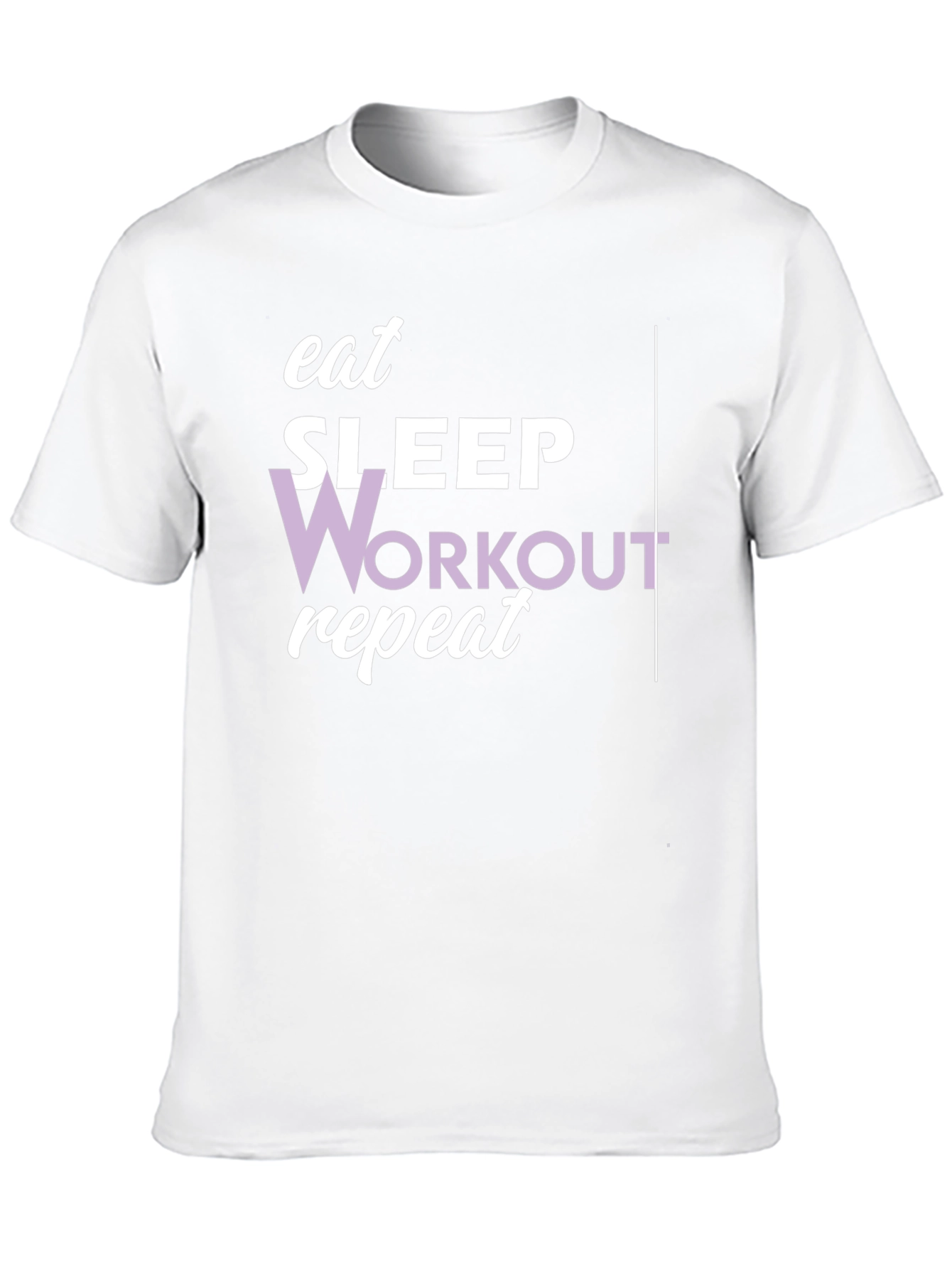 Eat Sleep Workout Repeat Graphic Tee