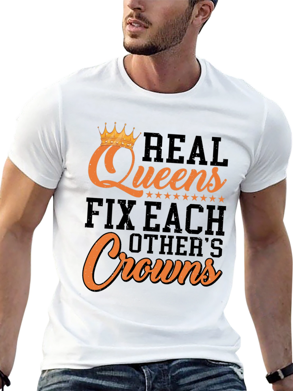Real Queens Graphic Tee - Fix Each Others Crowns