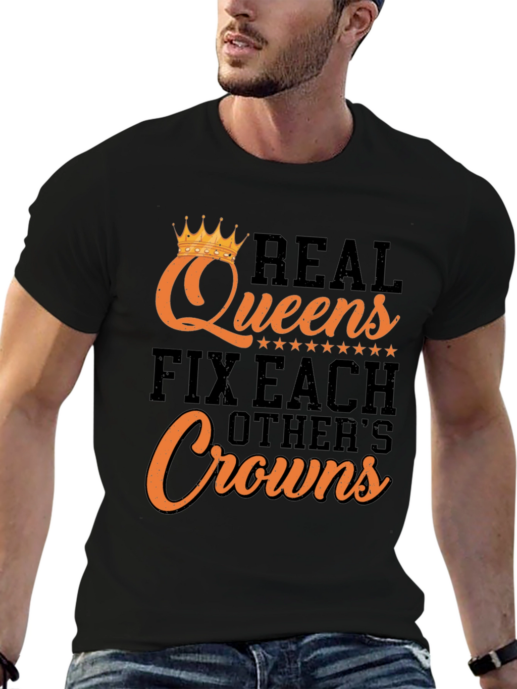 Real Queens Graphic Tee - Fix Each Others Crowns