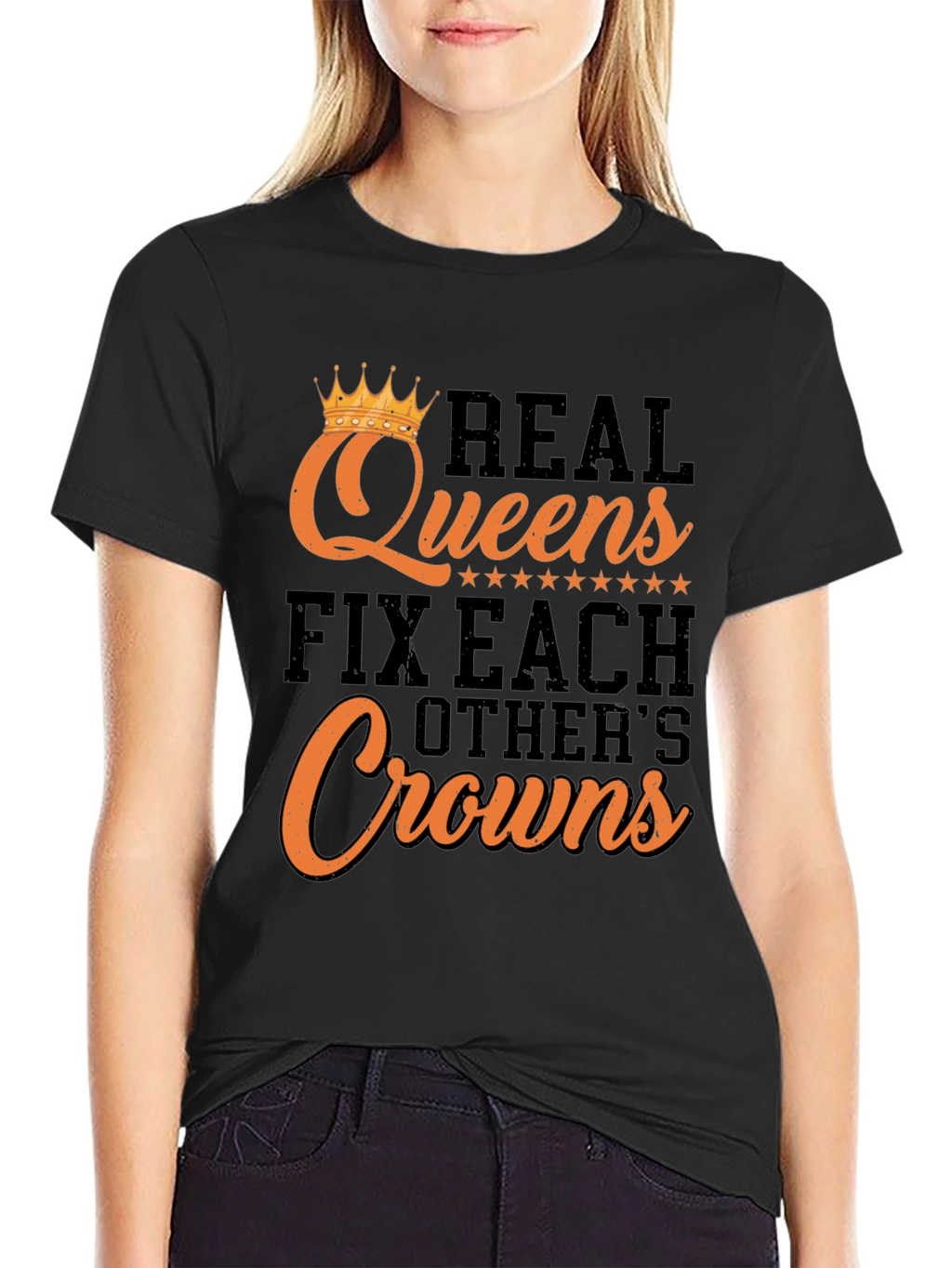 Real Queens Graphic Tee - Fix Each Others Crowns