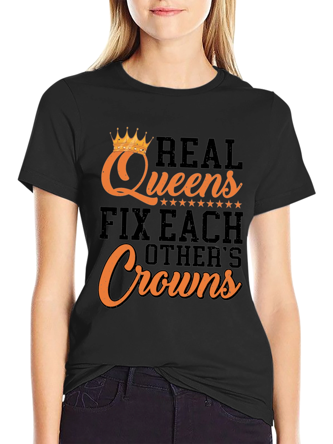 Real Queens Graphic Tee - Fix Each Others Crowns