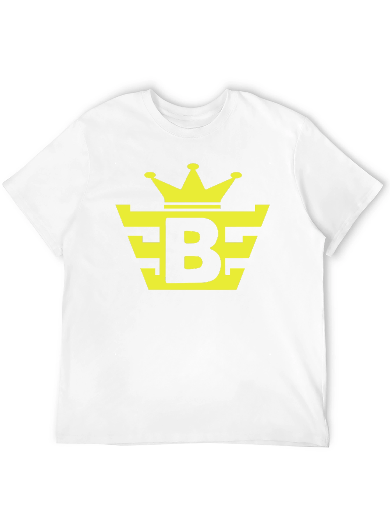 Black Tee with Yellow Crown Logo