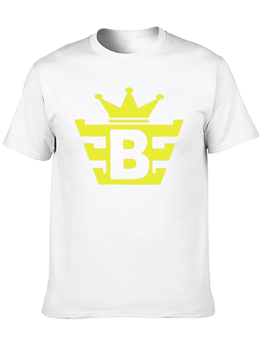 Black Tee with Yellow Crown Logo