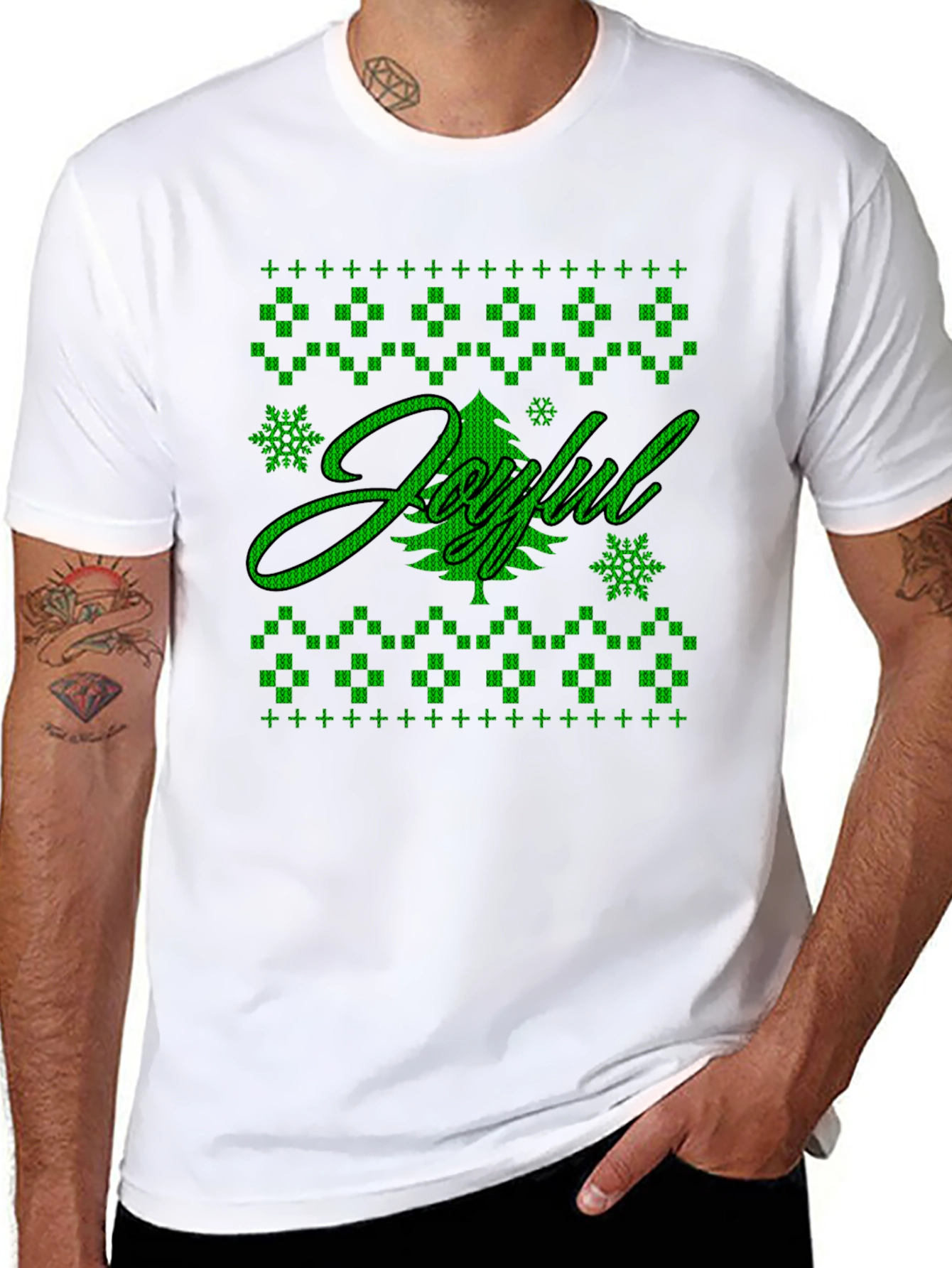 Joyful Holiday Graphic Tee - Black