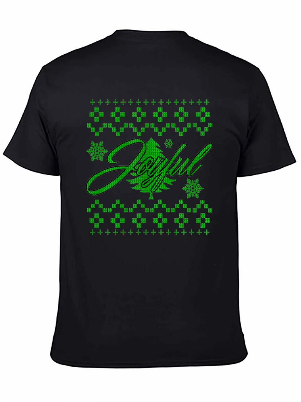 Joyful Holiday Graphic Tee - Black