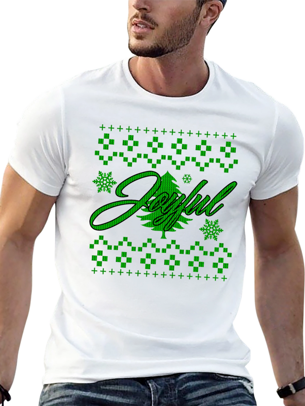 Joyful Holiday Graphic Tee - Black