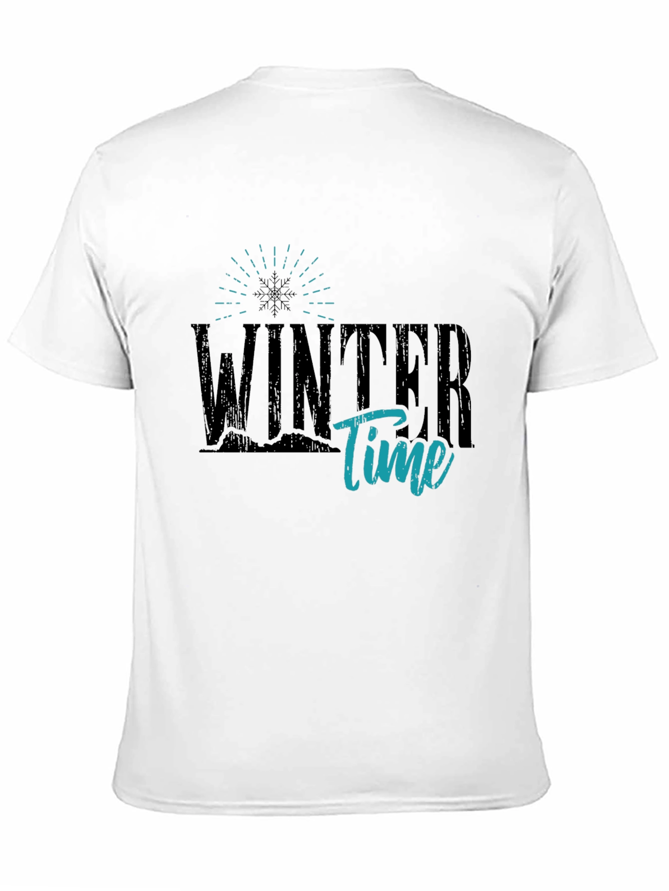 Winter Time Graphic Tee - Stylish Unisex Black T-Shirt