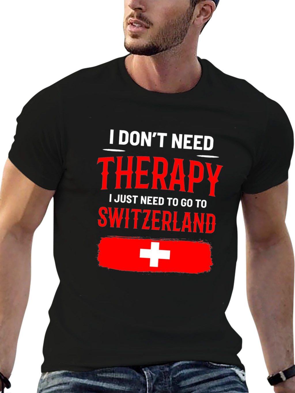 Switzerland Therapy Graphic Tee