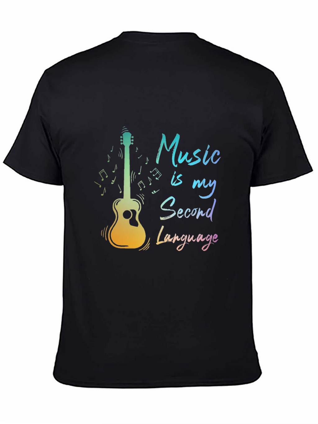 Music is My Second Language Graphic Tee