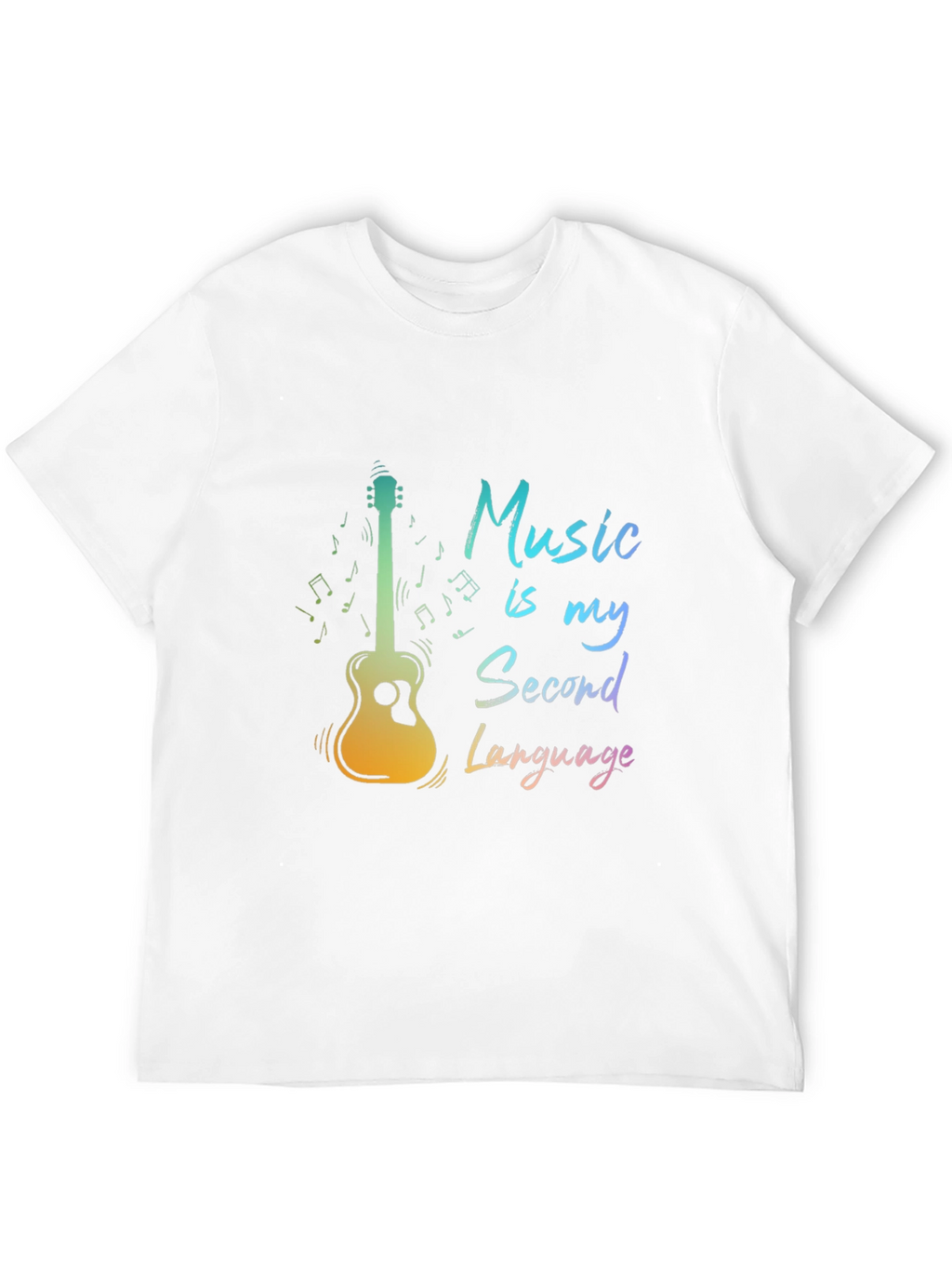 Music is My Second Language Graphic Tee
