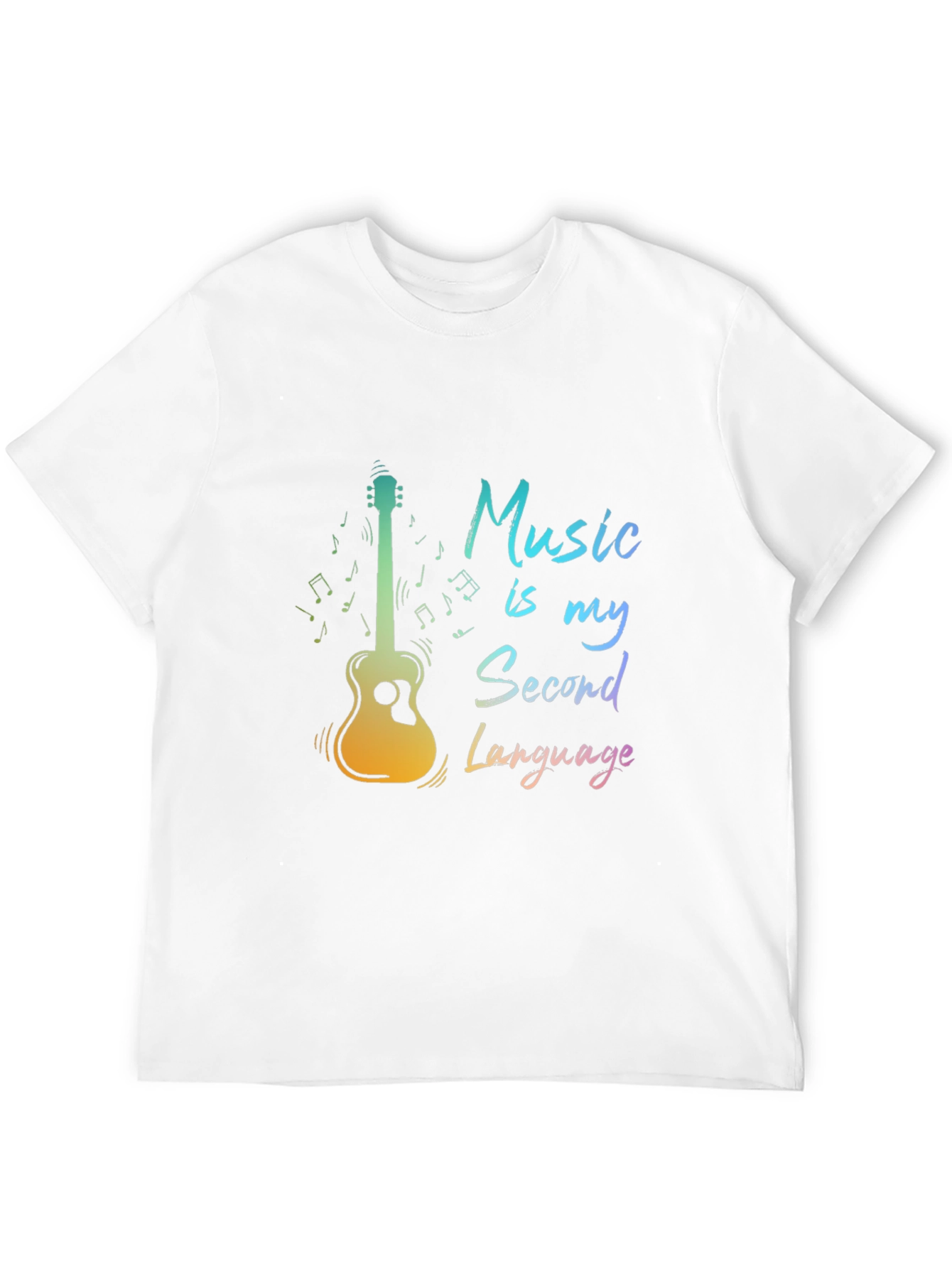 Music is My Second Language Graphic Tee