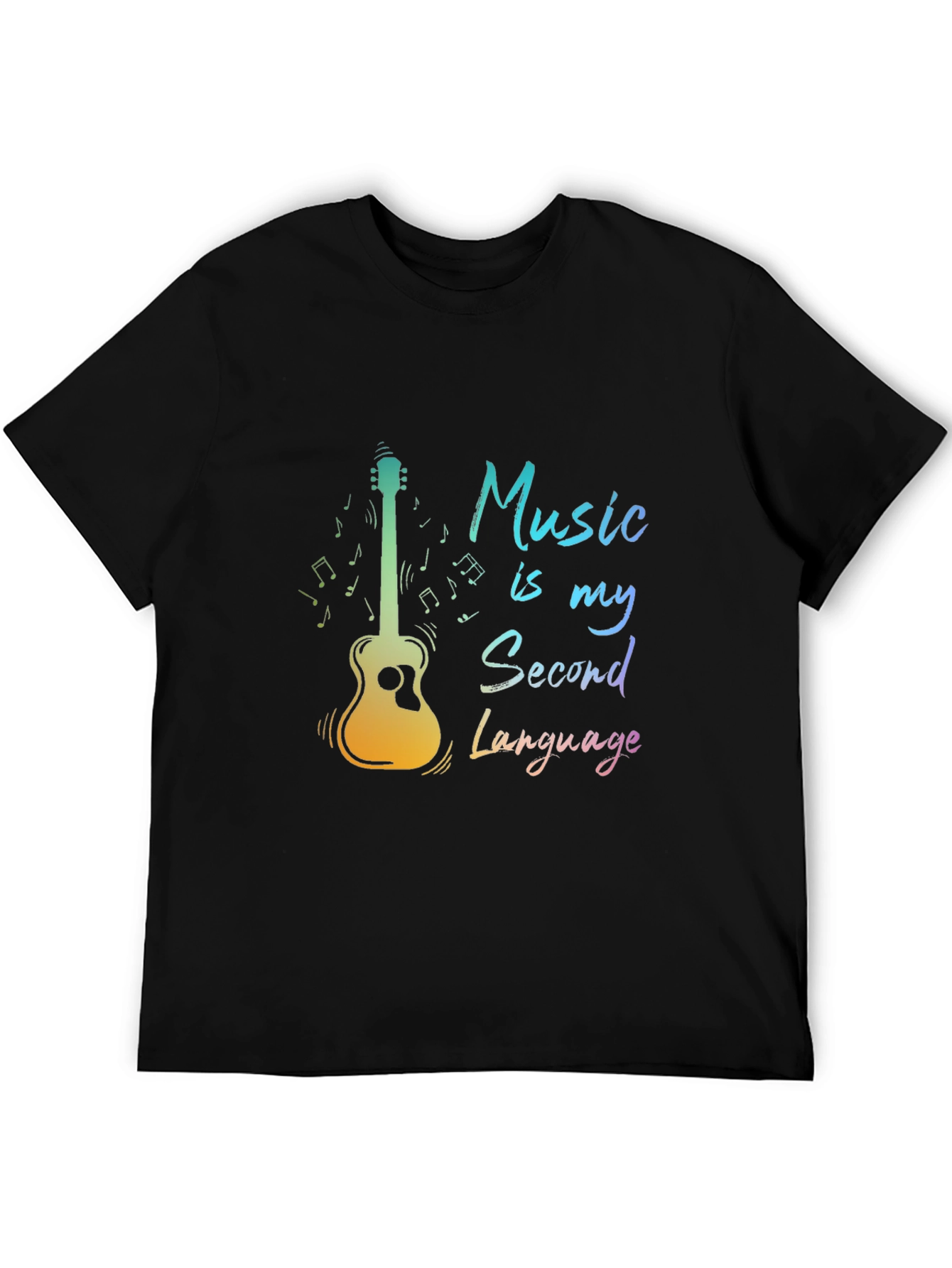 Music is My Second Language Graphic Tee