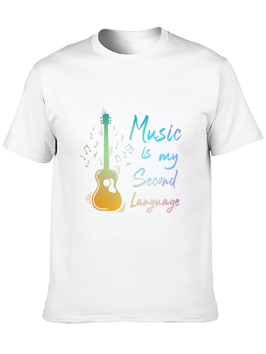 Music is My Second Language Graphic Tee