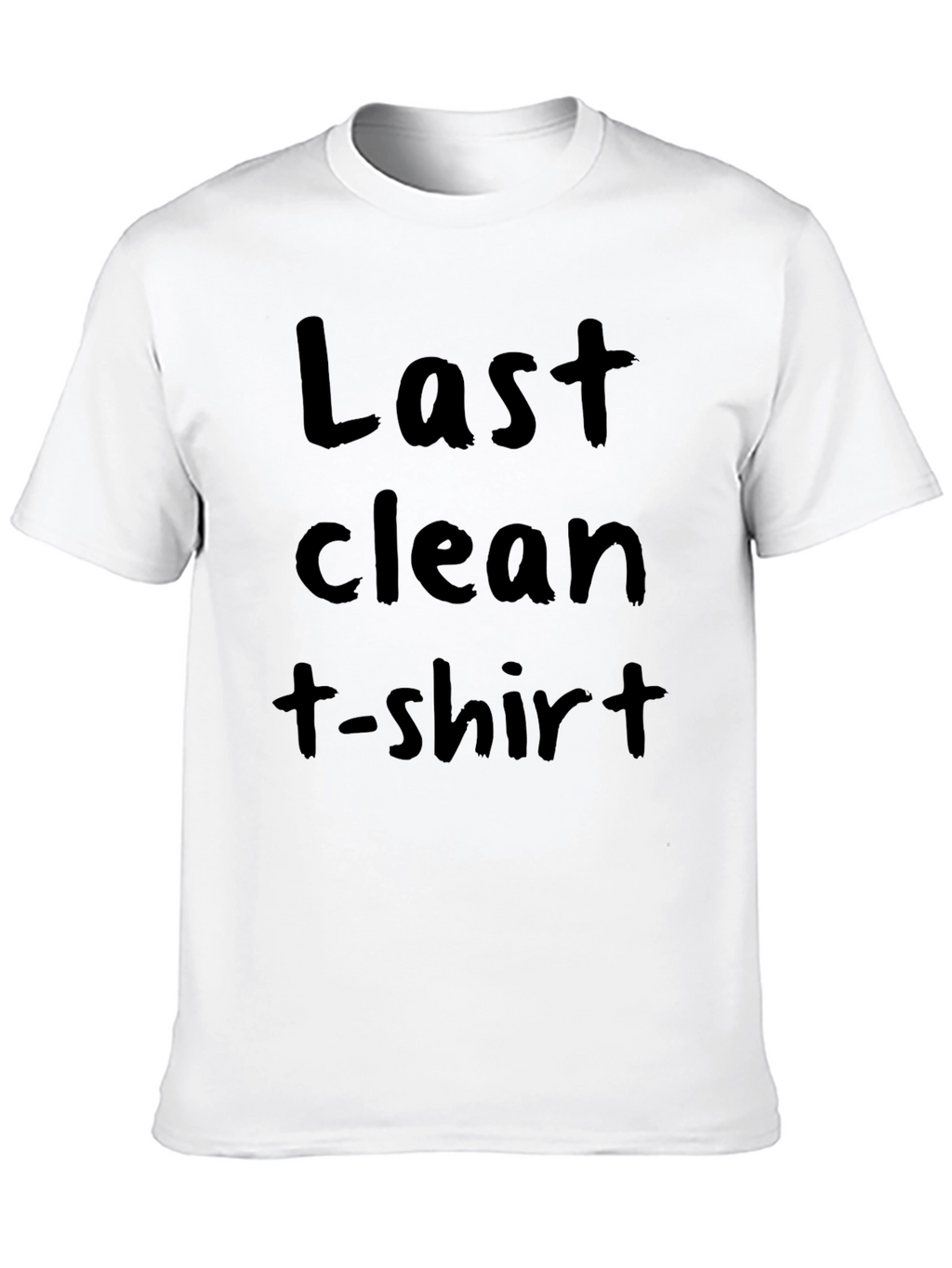 Last Clean T-Shirt Graphic Tee - Mens Black Shirt