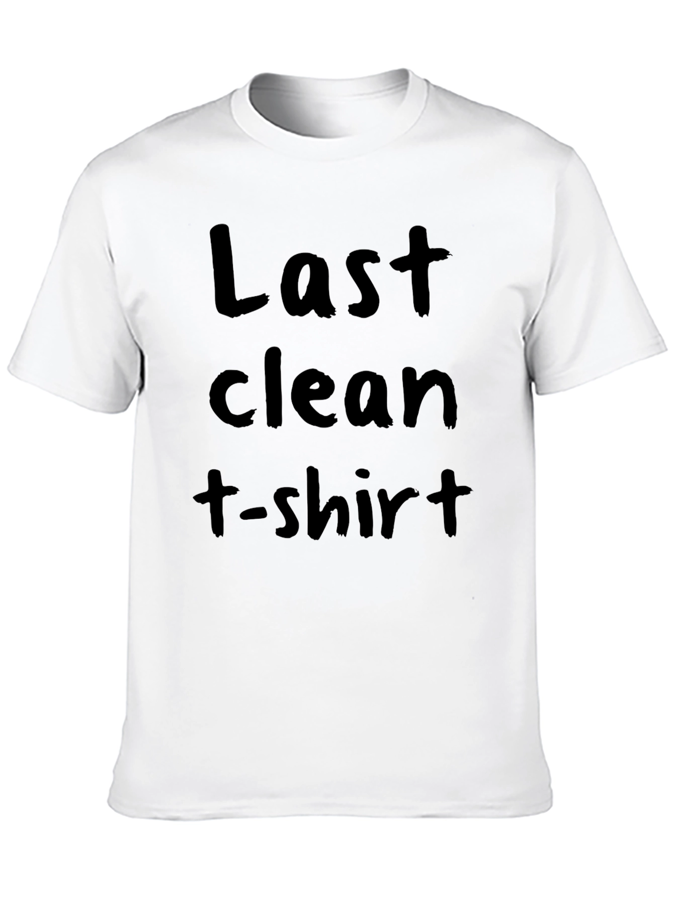 Last Clean T-Shirt Graphic Tee - Mens Black Shirt