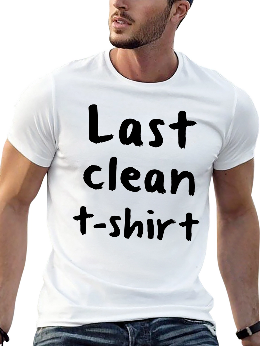 Last Clean T-Shirt Graphic Tee - Mens Black Shirt