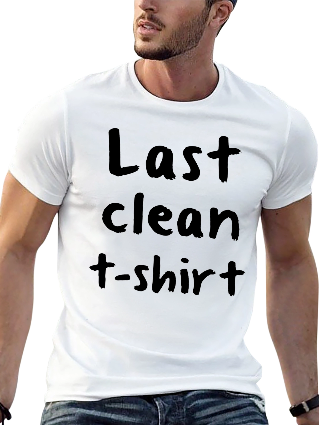 Last Clean T-Shirt Graphic Tee - Mens Black Shirt