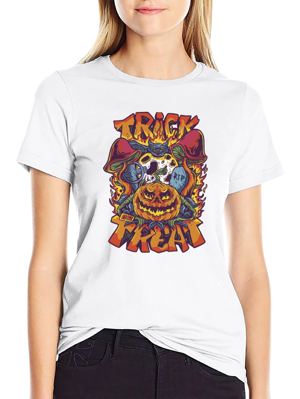 Trick or Treat Halloween Graphic Tee