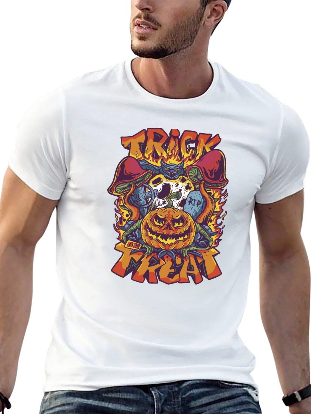 Trick or Treat Halloween Graphic Tee