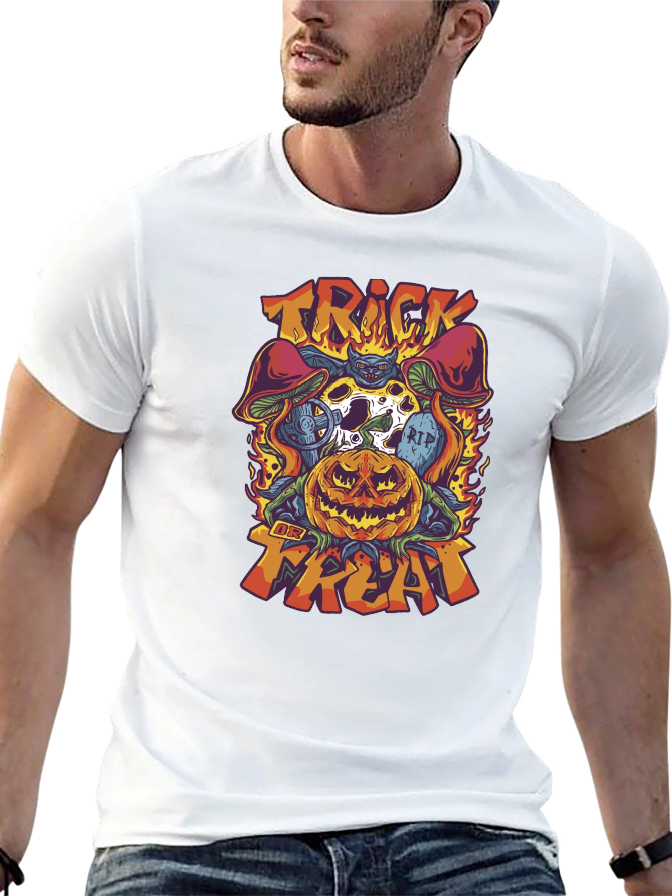 Trick or Treat Halloween Graphic Tee