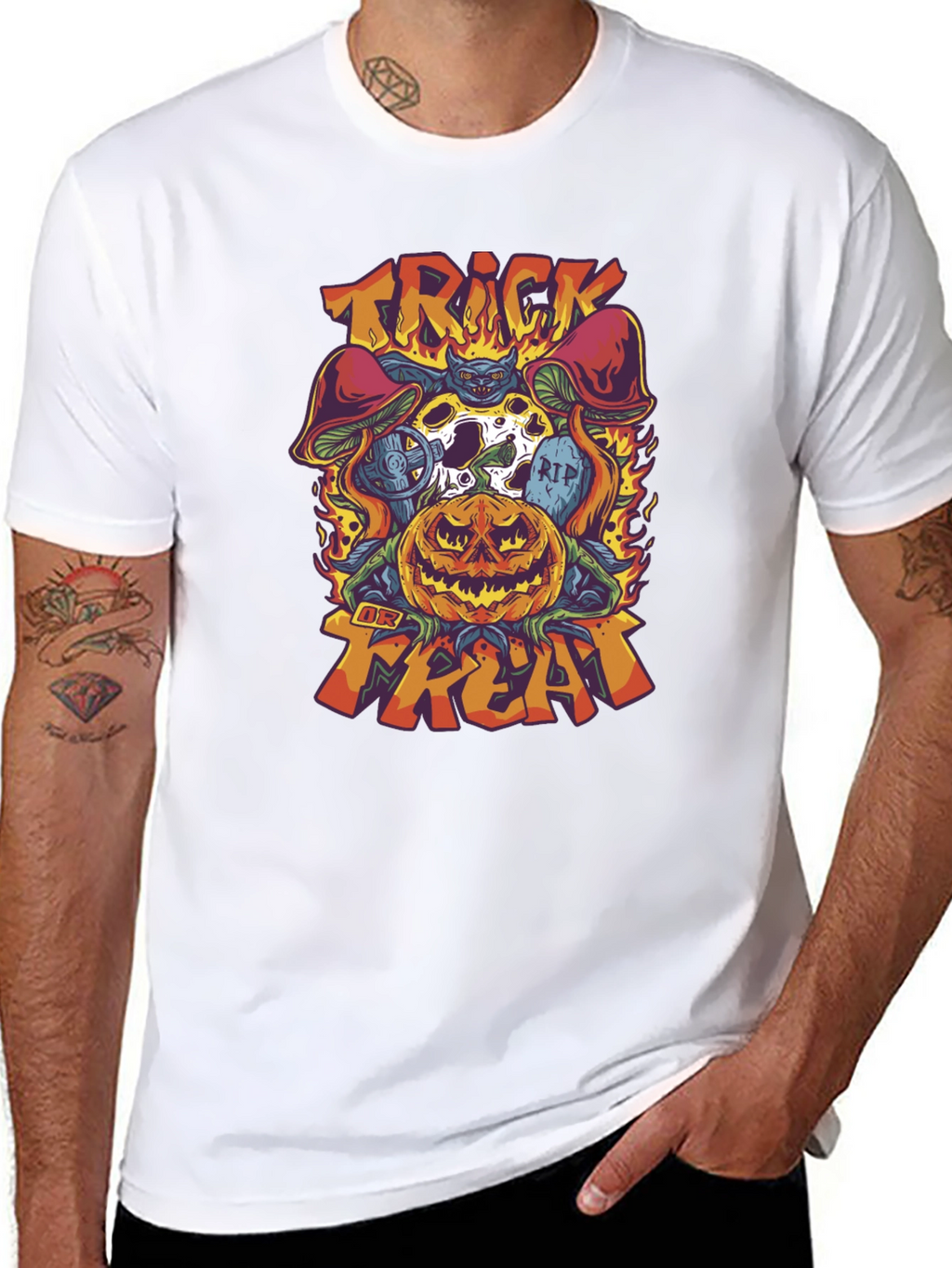Trick or Treat Halloween Graphic Tee