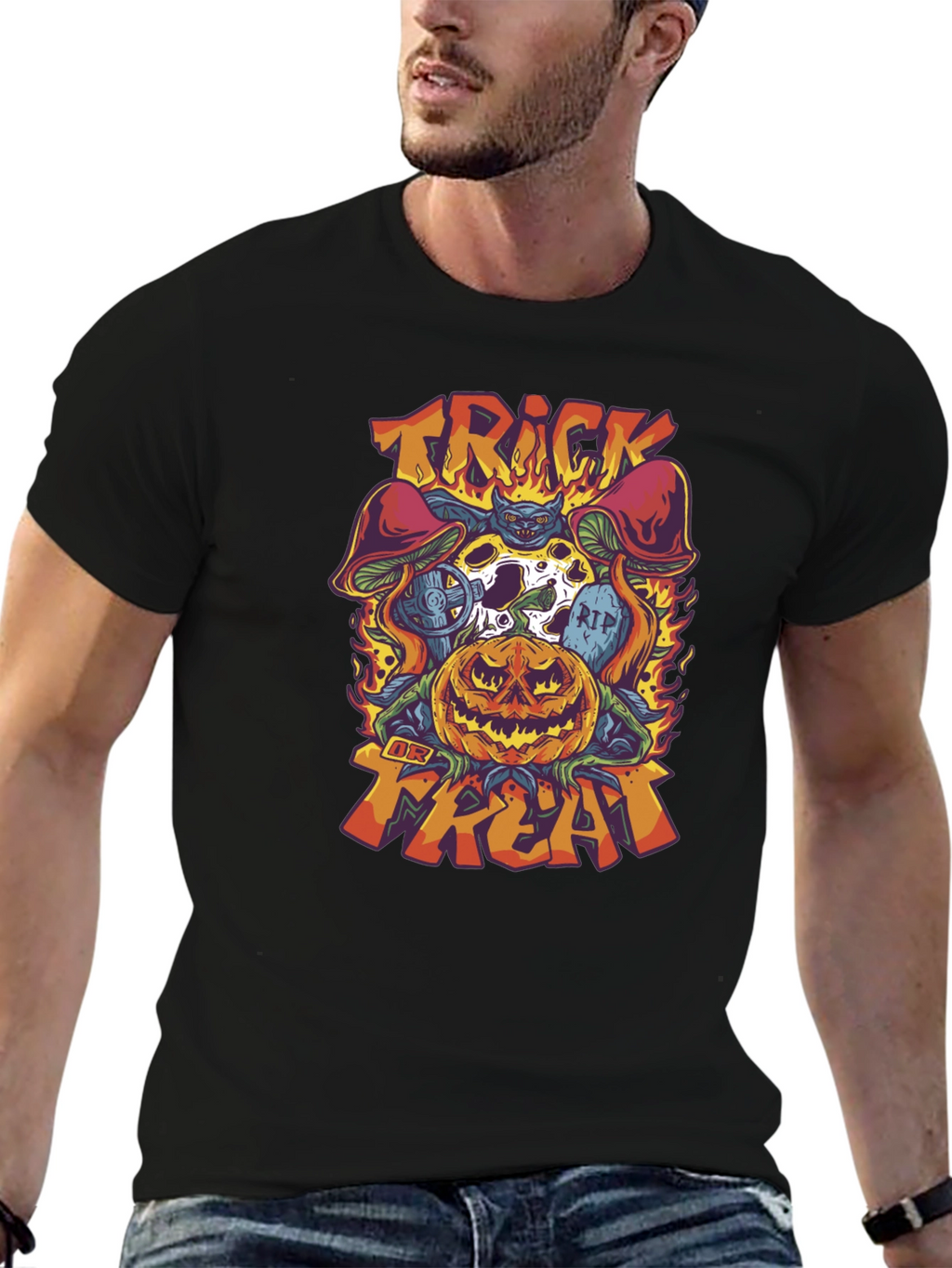 Trick or Treat Halloween Graphic Tee