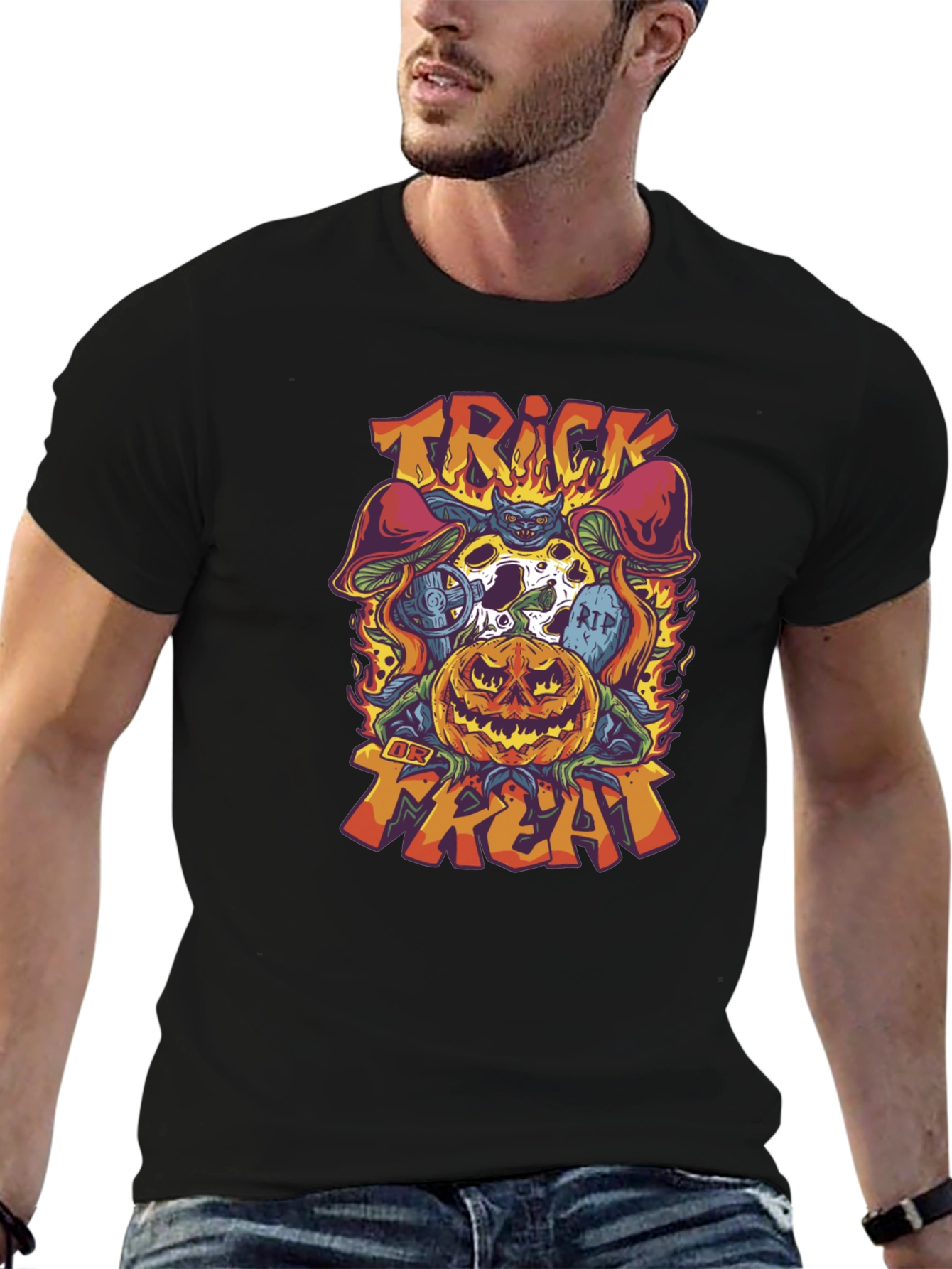 Trick or Treat Halloween Graphic Tee