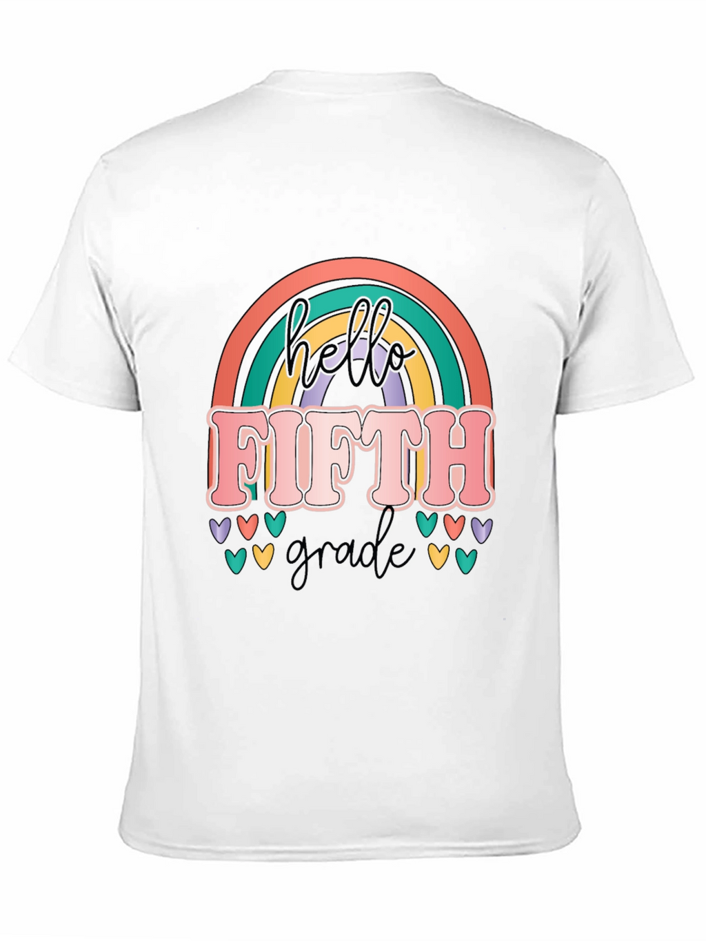 Hello Fifth Grade Rainbow T-Shirt