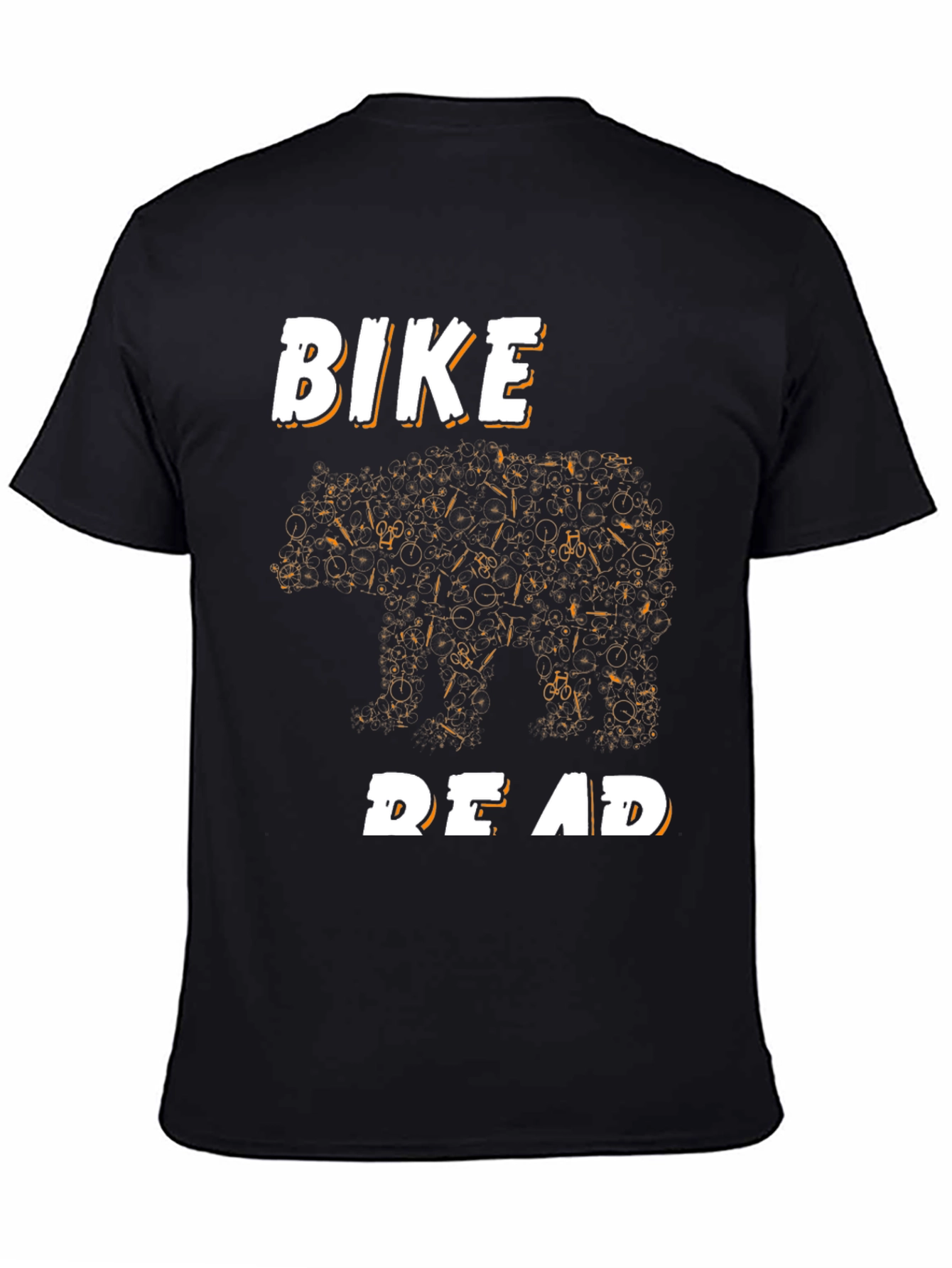 Bike Bear T-Shirt - Black Graphic Tee