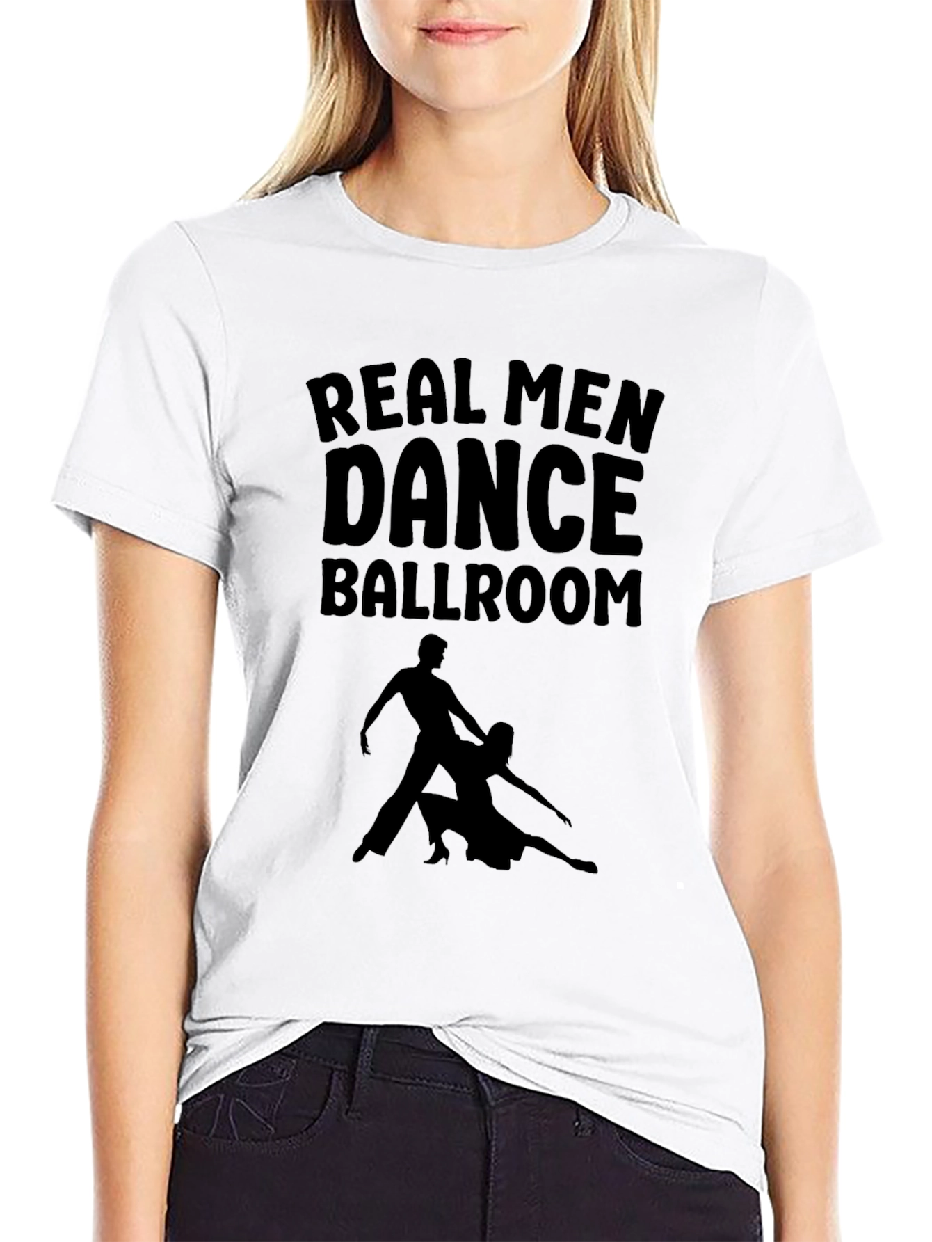 Real Men Dance Ballroom Graphic Tee