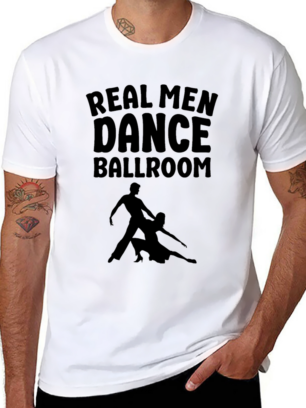 Real Men Dance Ballroom Graphic Tee