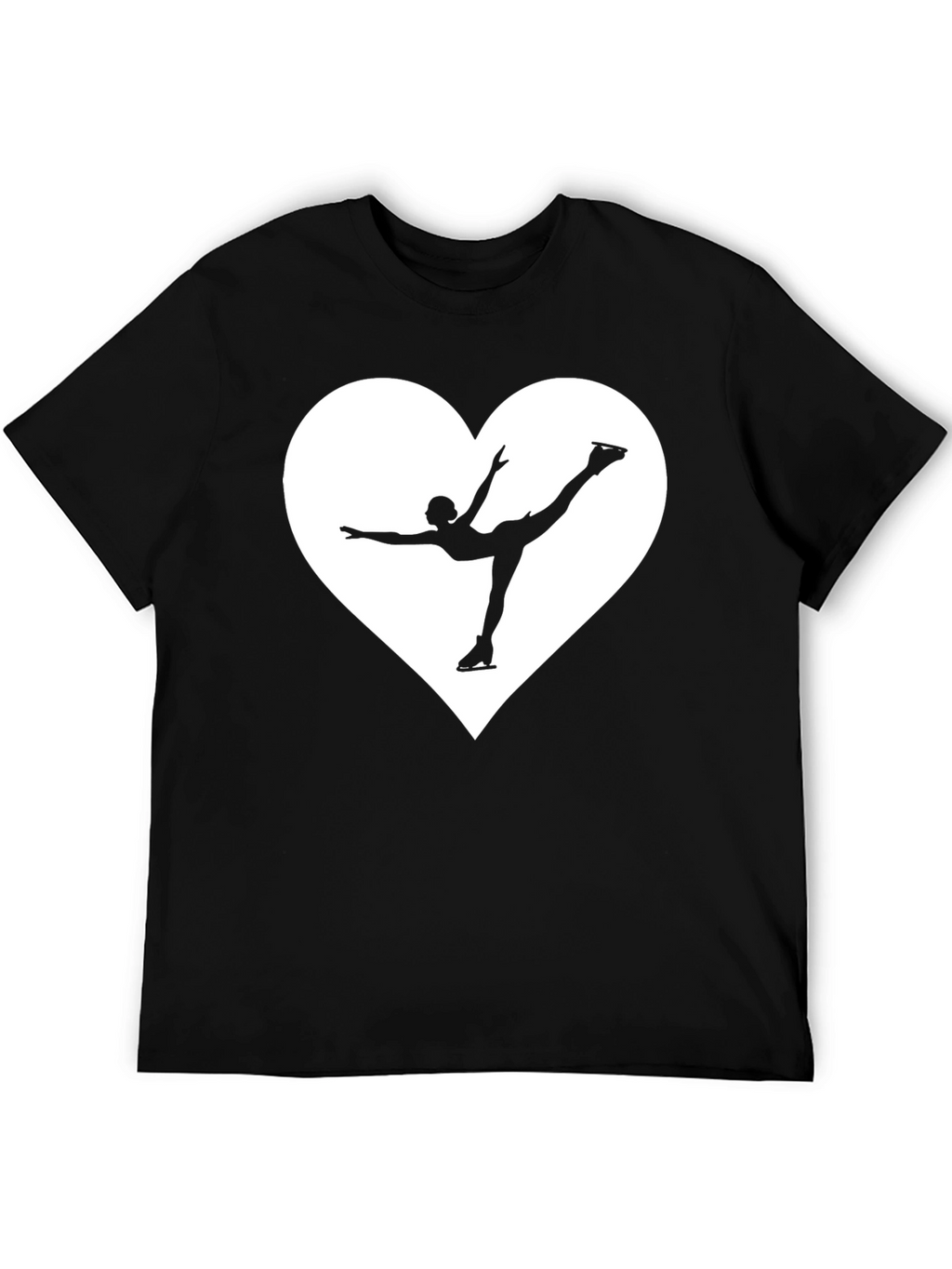 Ice Skating Heart T-Shirt - Graphic Tee