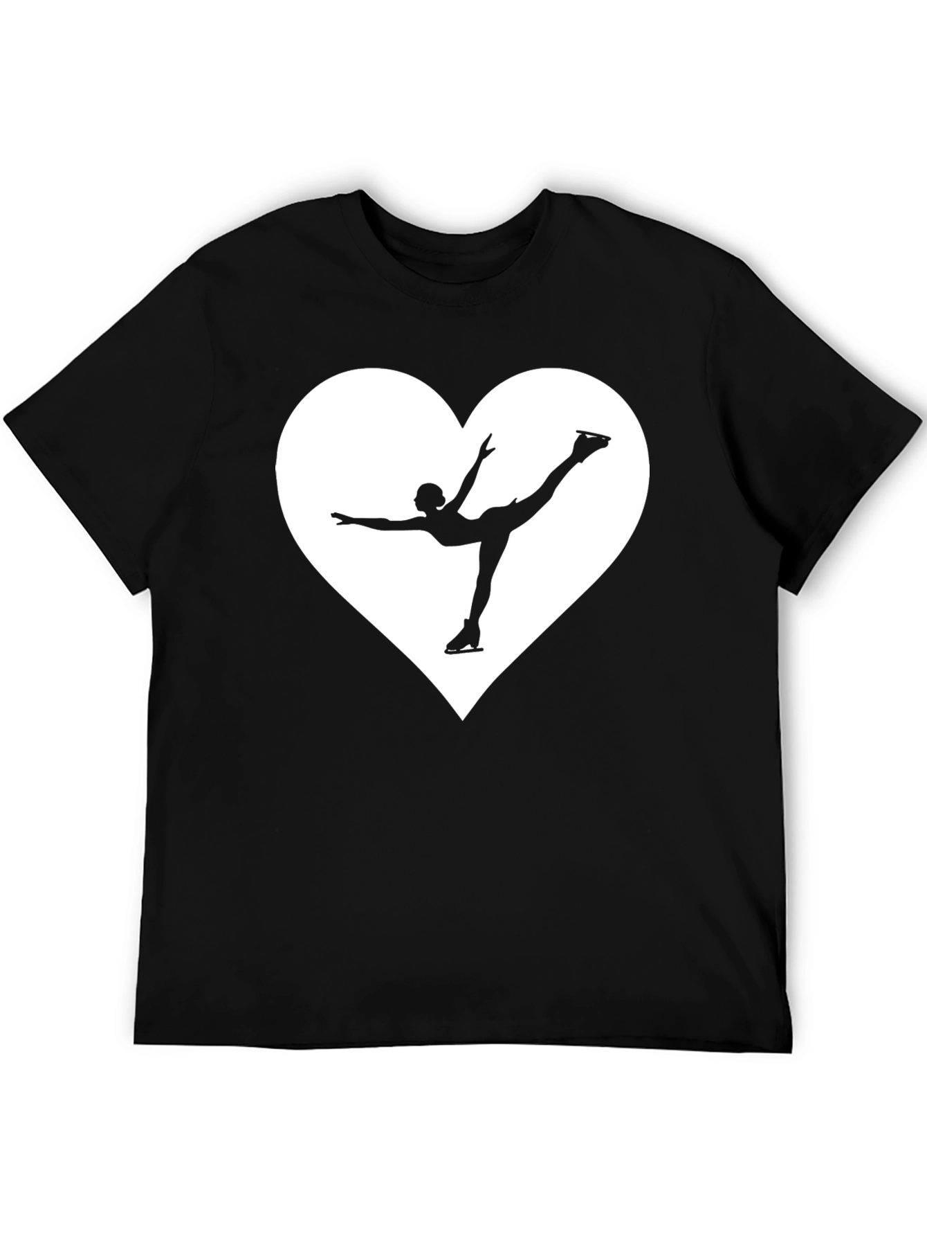 Ice Skating Heart T-Shirt - Graphic Tee