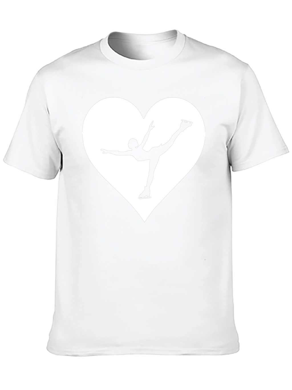 Ice Skating Heart T-Shirt - Graphic Tee