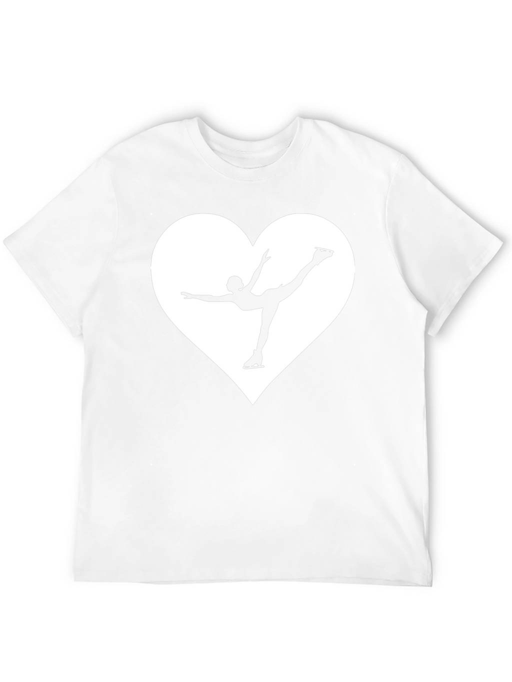 Ice Skating Heart T-Shirt - Graphic Tee