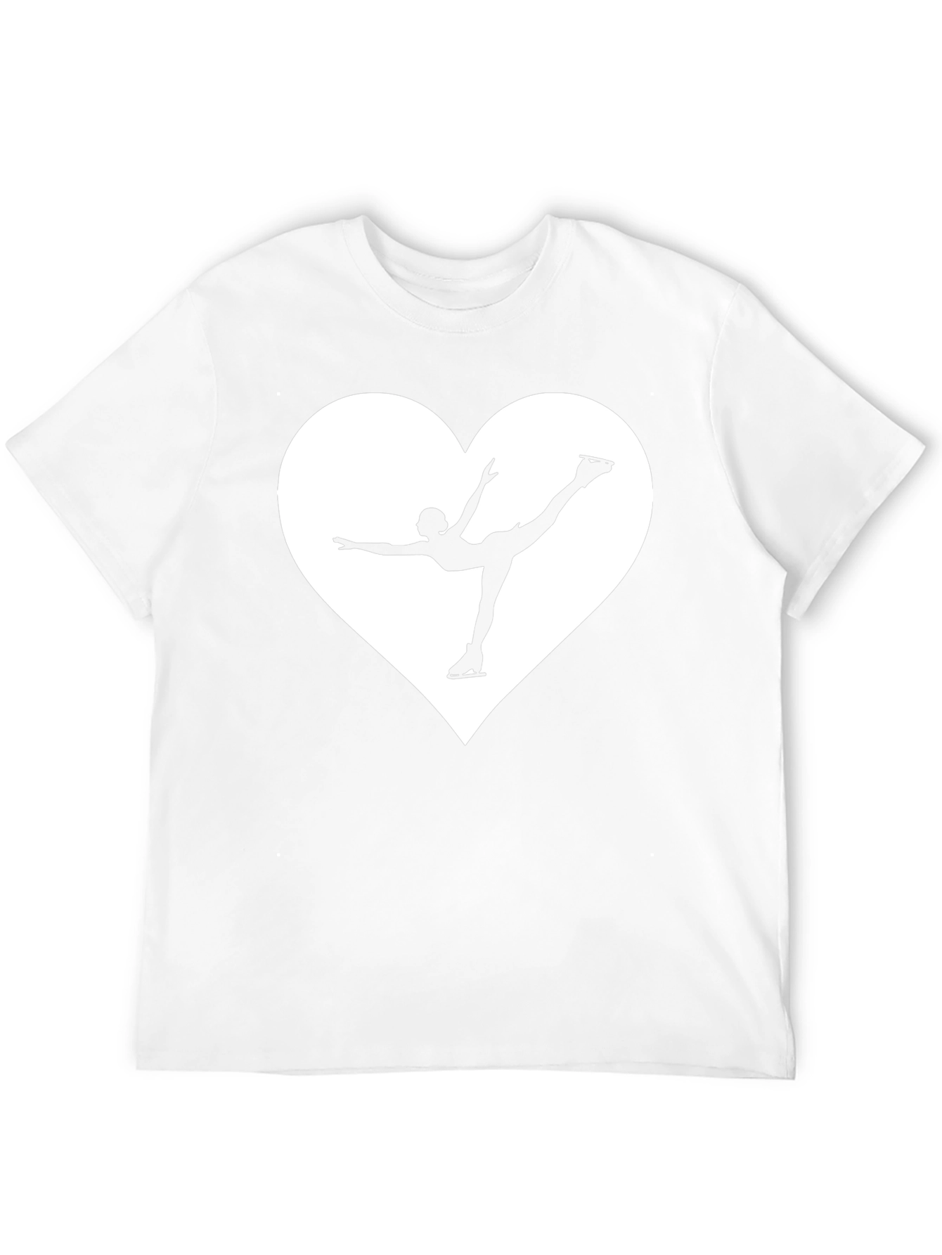 Ice Skating Heart T-Shirt - Graphic Tee