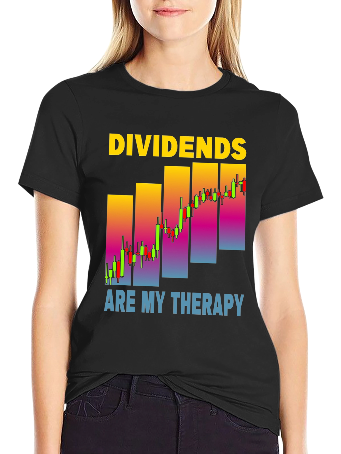 Dividends Are My Therapy Stock Market T-Shirt