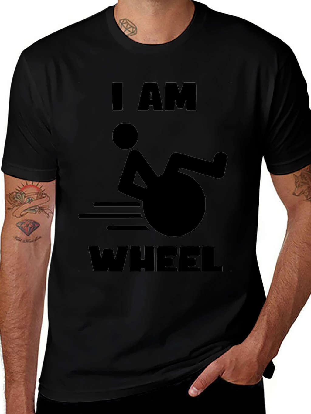 I AM WHEEL T-Shirt -  Humorous Design